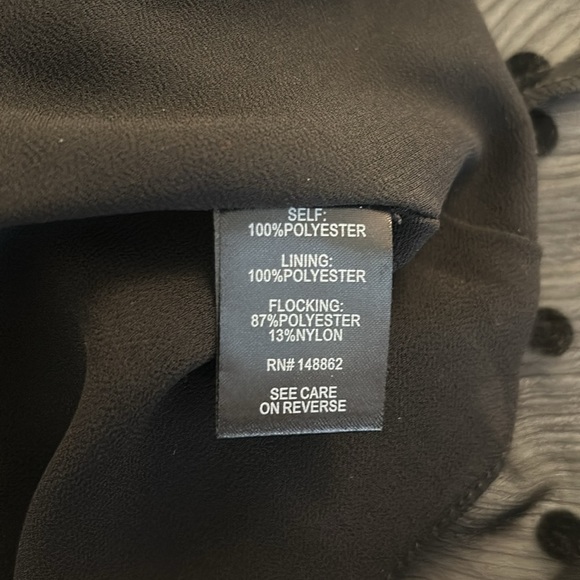 Torrid Black Velvet Polka Dot Spaghetti Strap Camisole Tank Top Size Medium - Picture 6 of 6